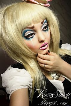 alice doll makeup idea sugarpill the gettup